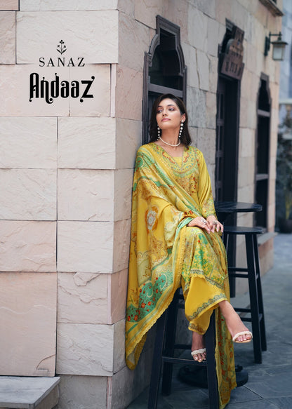 Andaaz Sanaz Viscose Pashmina Suits Manufacturer Gujarat