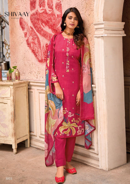 Andaaz Shivaay Viscose Muslin Pant Style Suits Wholesale Price