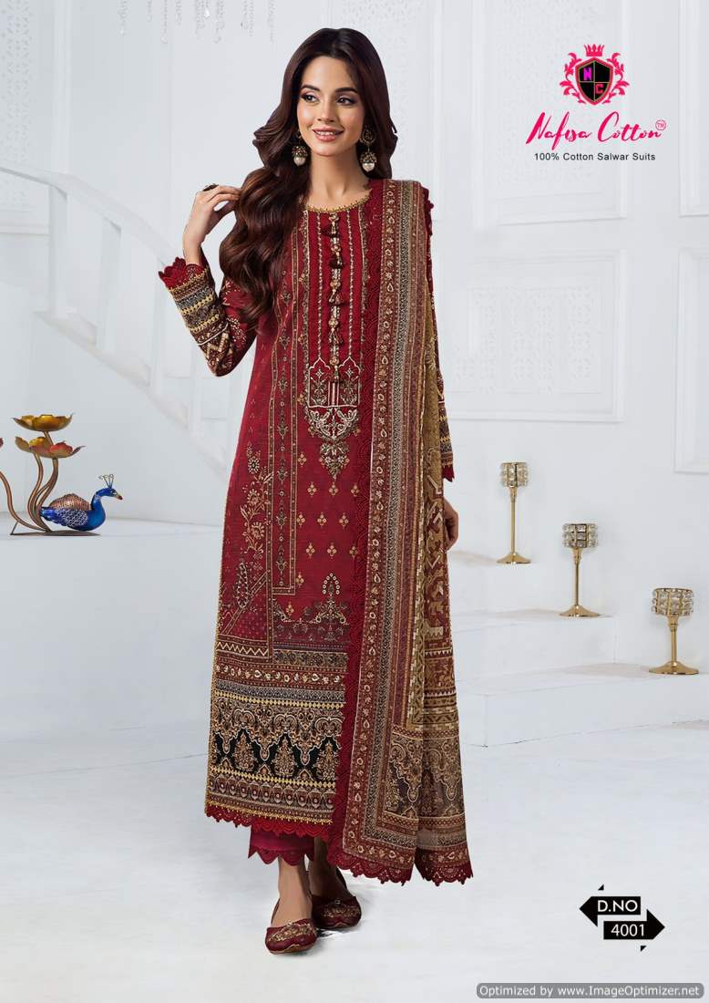 Andaaz Vol 4 Nafisa Cotton Soft Cotton Karachi Salwar Suits