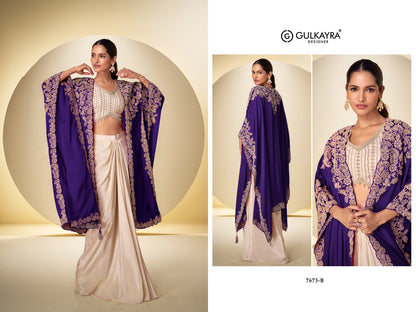 Andaz Gulkayra Designer Chinon Indo Western Pair Wholesaler Ahmedabad
