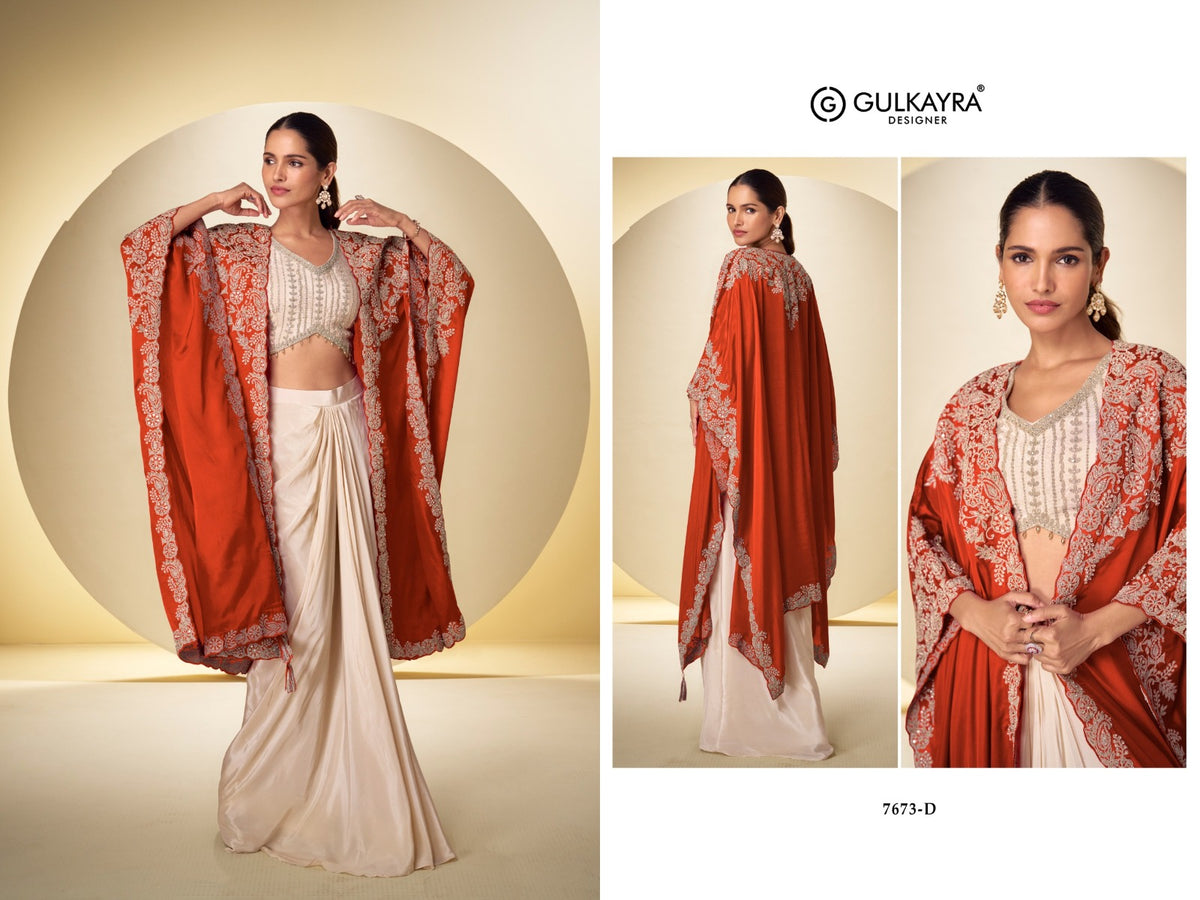 Andaz Gulkayra Designer Chinon Indo Western Pair Wholesaler Ahmedabad