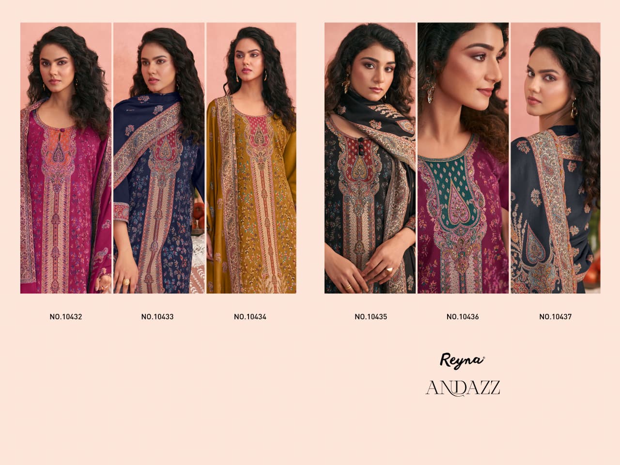 Andazz Reyna Pashmina Suits Wholesale Price