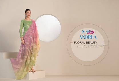 Andera Vipul Organza Pant Style Suits Supplier India