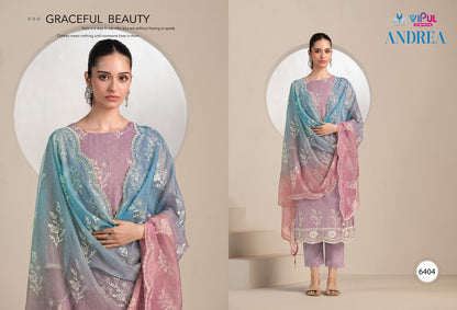 Andera Vipul Organza Pant Style Suits Supplier India