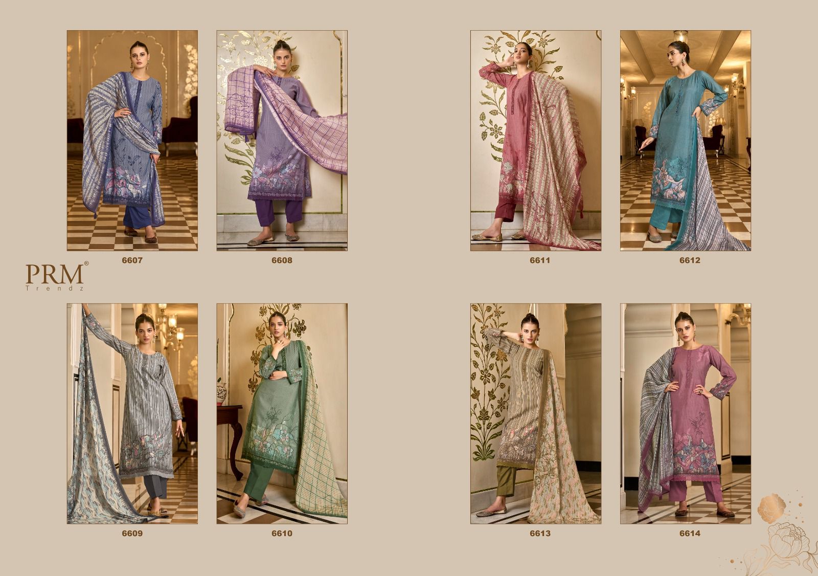 Aneeksha Prm Trendz Muslin Pant Style Suits Wholesale Rate