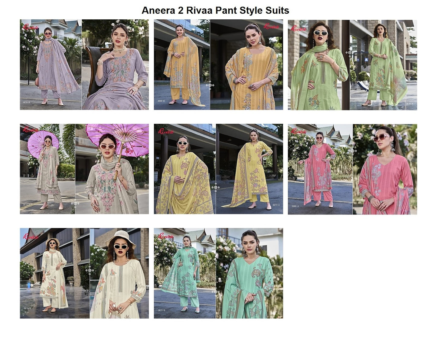 Aneera 2 Rivaa Cotton Pant Style Suits Manufacturer India