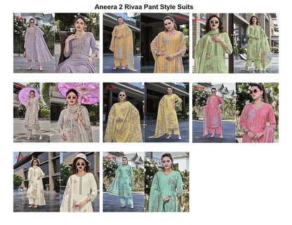 Aneera 2 Rivaa Cotton Pant Style Suits Manufacturer India