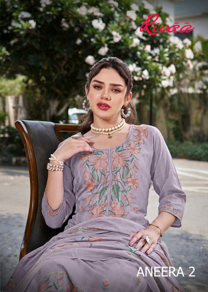 Aneera 2 Rivaa Cotton Pant Style Suits Manufacturer India