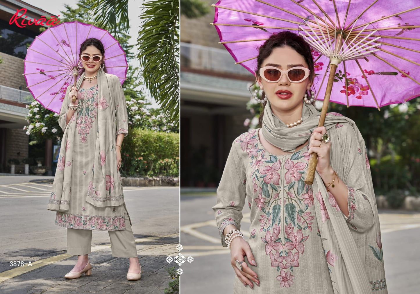 Aneera 2 Rivaa Cotton Pant Style Suits Manufacturer India