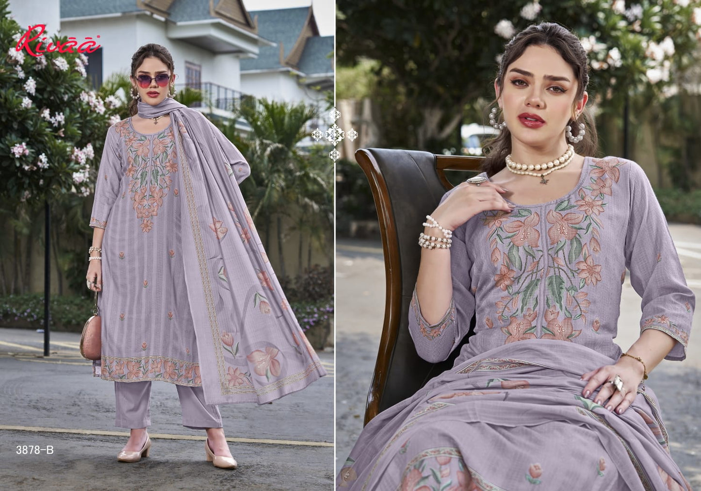 Aneera 2 Rivaa Cotton Pant Style Suits Manufacturer India