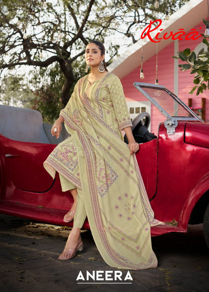 Aneera Rivaa Cotton Plazzo Style Suits Exporter Ahmedabad
