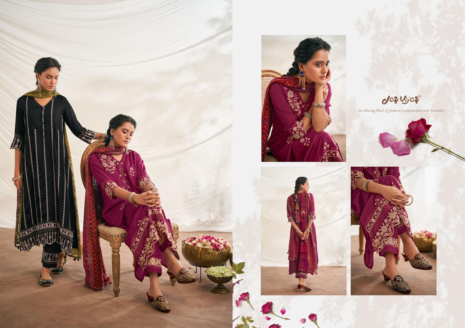 Utsvam Jay Vijay Pure Bemberg Pant Style Suits Exporter Gujarat