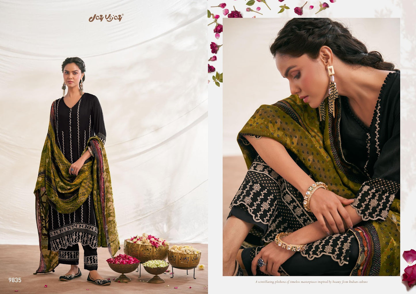 Utsvam Jay Vijay Pure Bemberg Pant Style Suits Exporter Gujarat