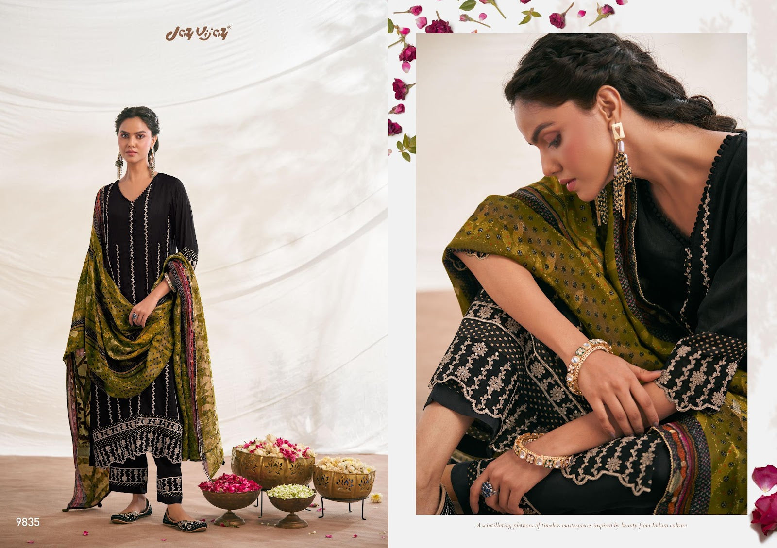 Utsvam Jay Vijay Pure Bemberg Pant Style Suits Exporter Gujarat