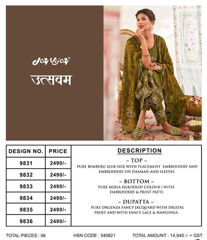 Utsvam Jay Vijay Pure Bemberg Pant Style Suits Exporter Gujarat
