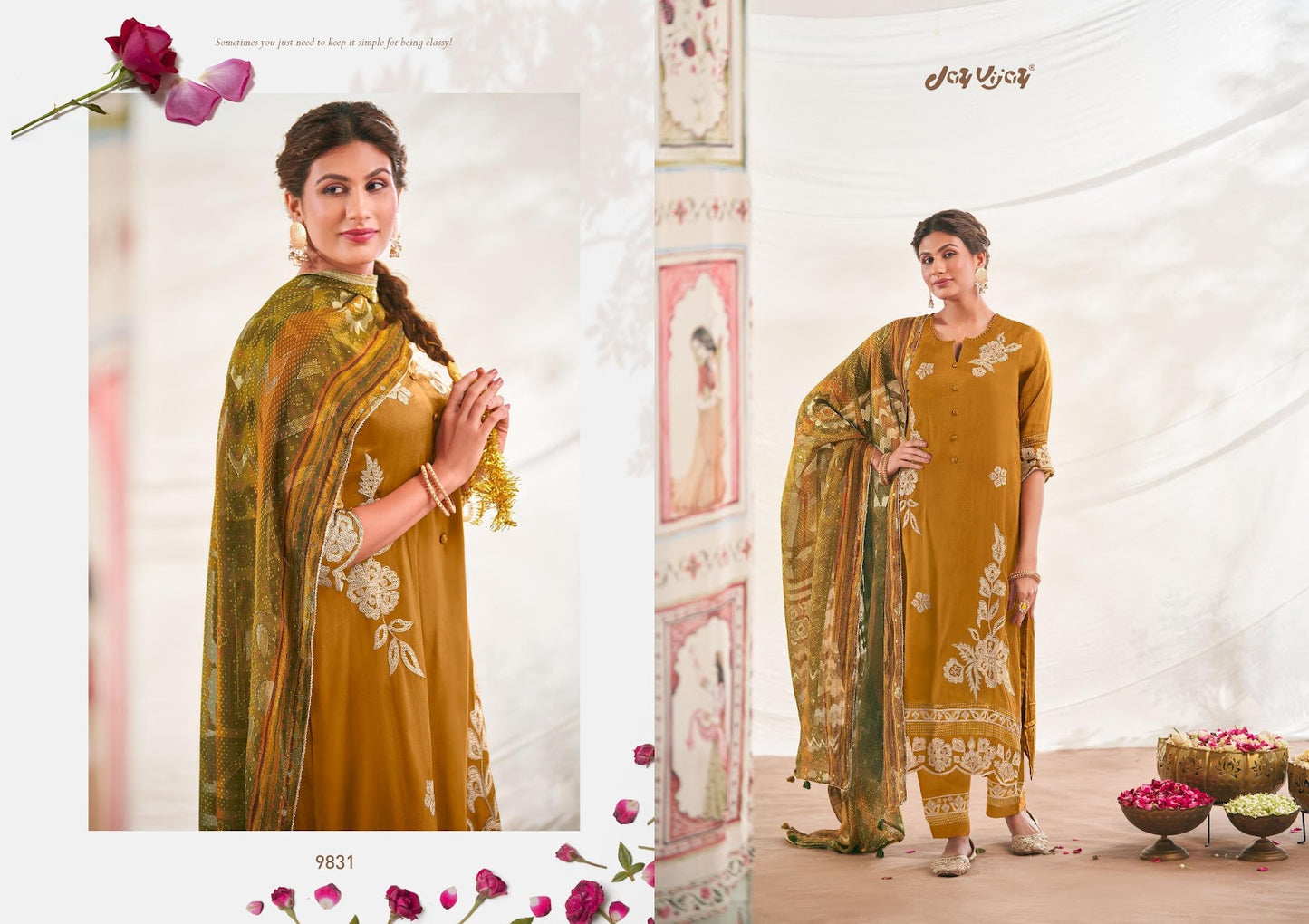 Utsvam Jay Vijay Pure Bemberg Pant Style Suits Exporter Gujarat