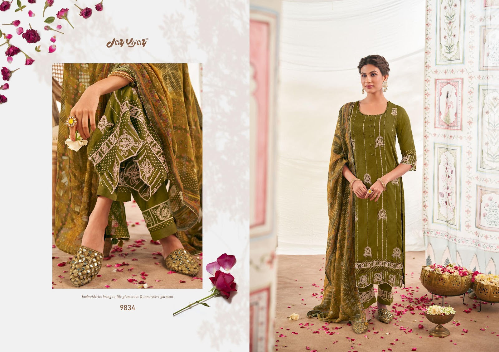 Utsvam Jay Vijay Pure Bemberg Pant Style Suits Exporter Gujarat