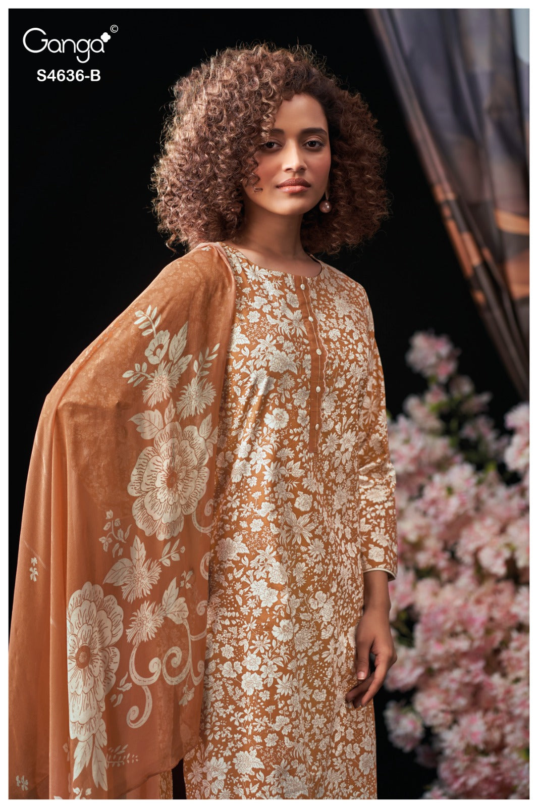 Anera 4636 Ganga Cotton Plazzo Style Suits Supplier Gujarat