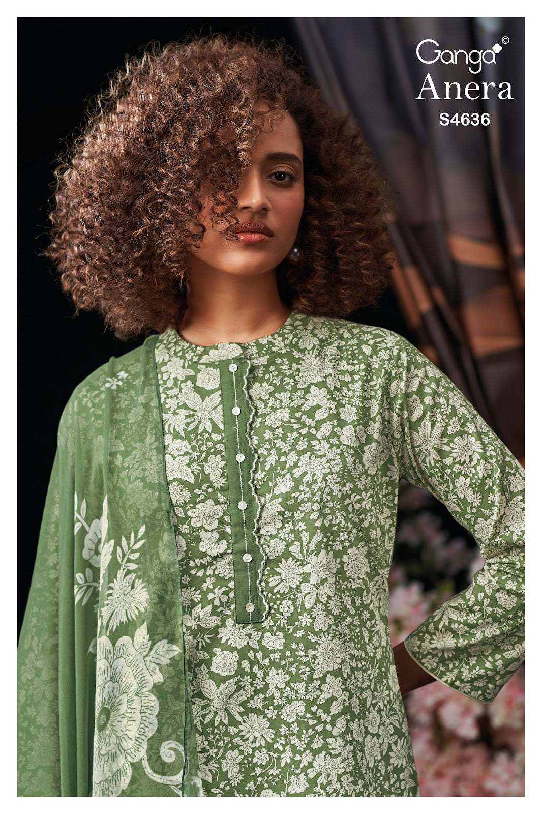 Anera 4636 Ganga Cotton Plazzo Style Suits Supplier Gujarat