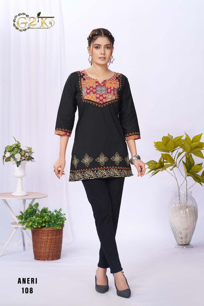 Aneri G2K Cotton Short Kurtis Wholesale Price