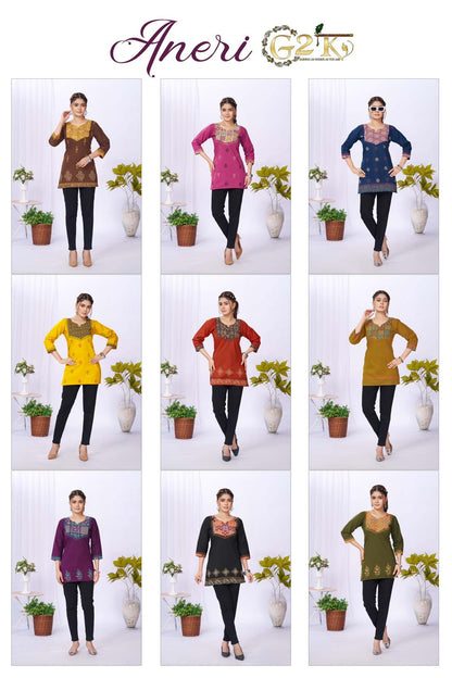 Aneri G2K Cotton Short Kurtis Wholesale Price