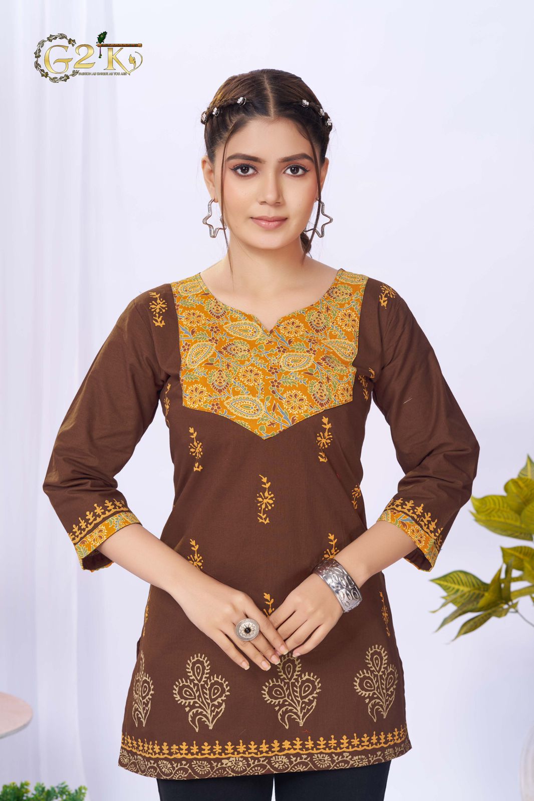 Aneri G2K Cotton Short Kurtis Wholesale Price