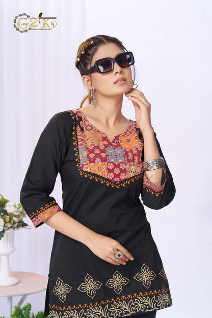 Aneri G2K Cotton Short Kurtis Wholesale Price