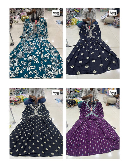 Angel 0309 Ayg Liva Anarkali Kurtis Exporter India