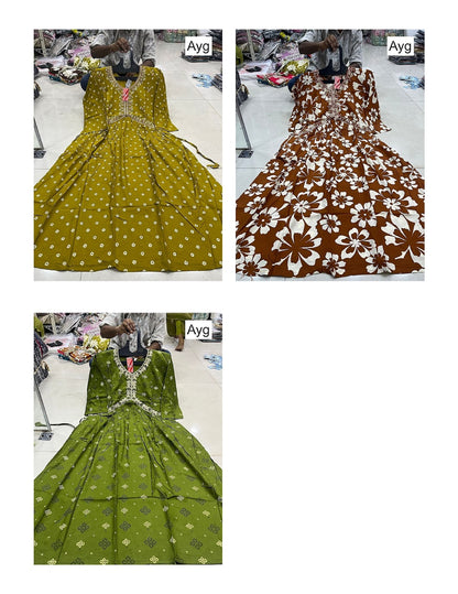 Angel 0309 Ayg Liva Anarkali Kurtis Exporter India