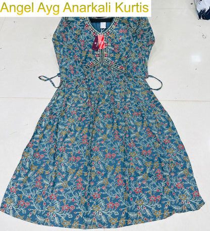 Angel Ayg Liva Anarkali Kurtis Exporter India