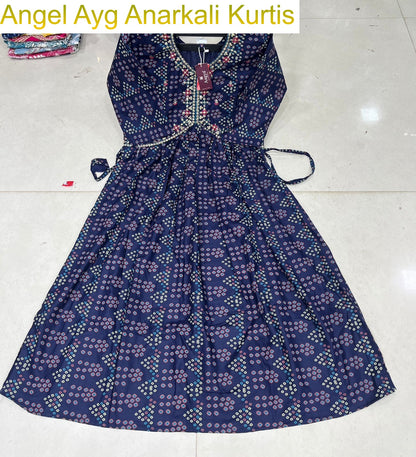 Angel Ayg Liva Anarkali Kurtis Exporter India
