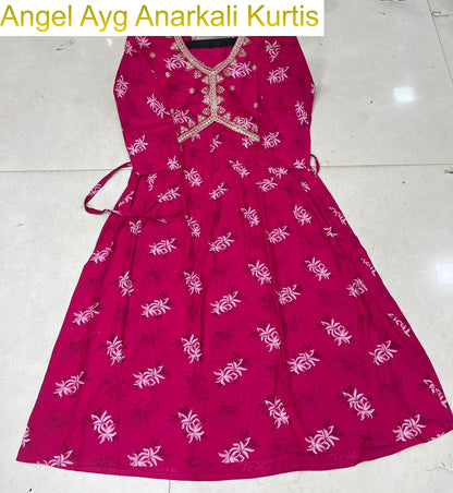 Angel Ayg Liva Anarkali Kurtis Exporter India