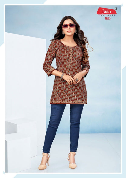 Angel Jash Cotton Short Kurtis Exporter