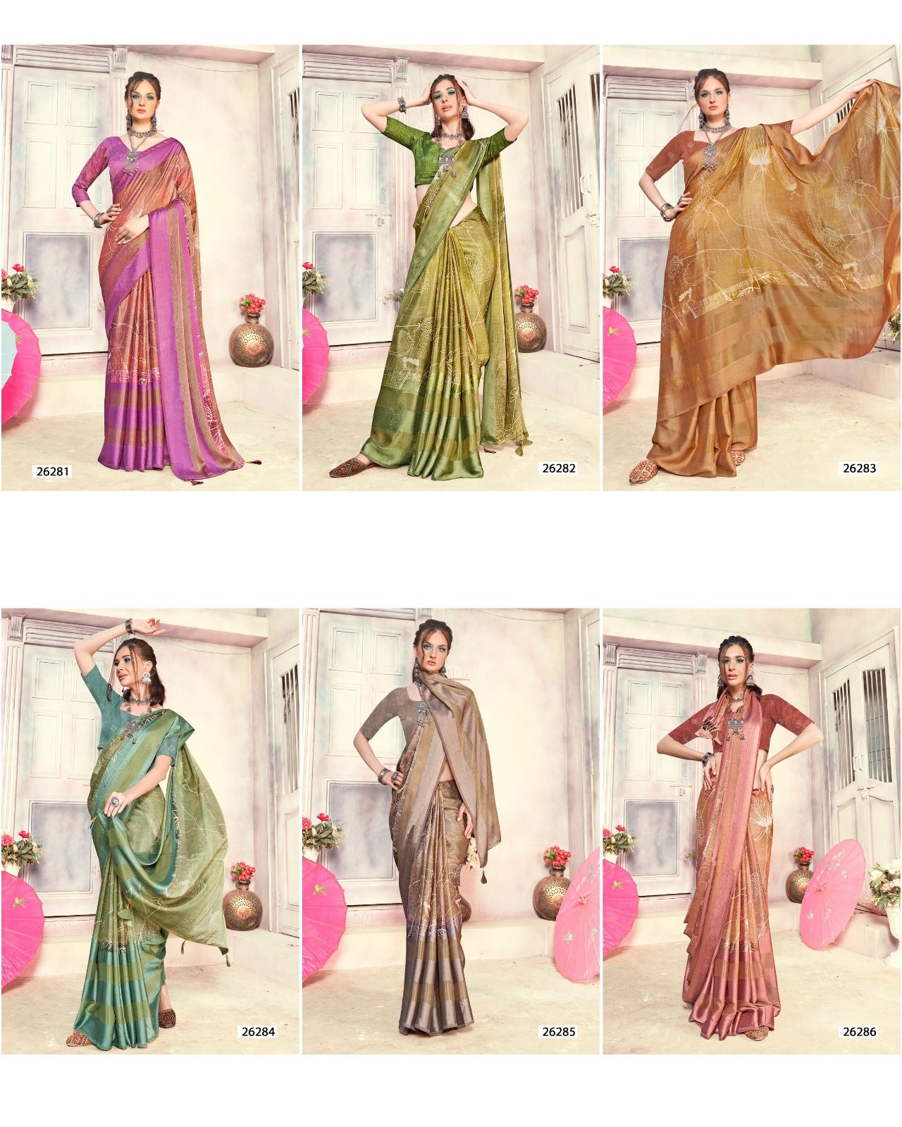 Angel Pari Vol 8 Vallabhi Prints Brasso Sarees Wholesaler Ahmedabad