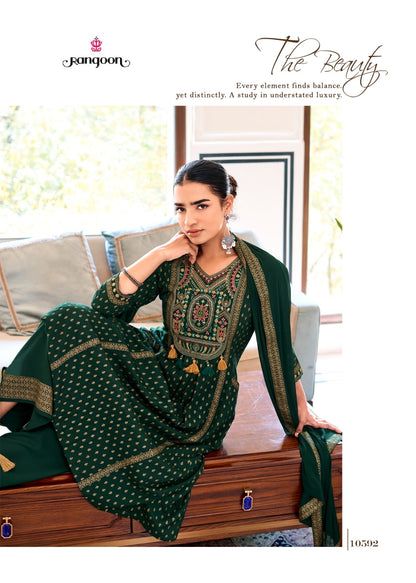 Angel Rangoon Rayon Readymade Plazzo Style Suits Wholesaler Ahmedabad
