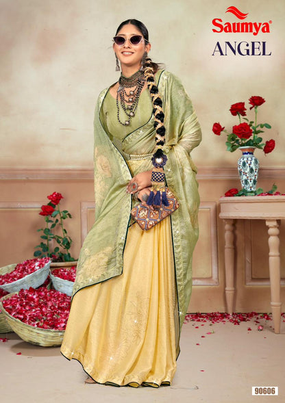 Angel Saumya J Chiffon Sarees Wholesaler India