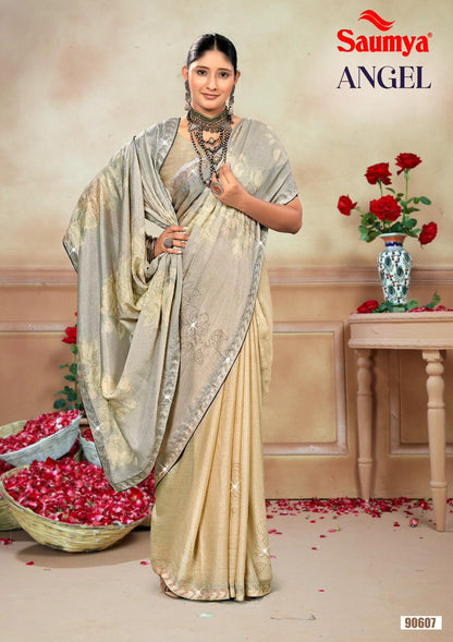 Angel Saumya J Chiffon Sarees Wholesaler India