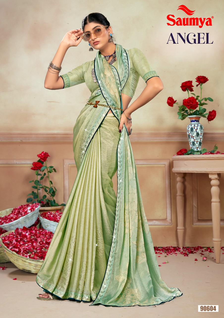Angel Saumya J Chiffon Sarees Wholesaler India