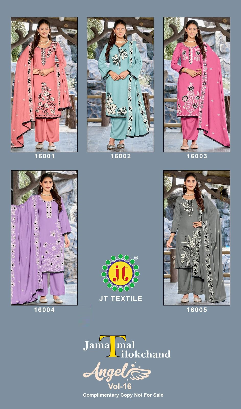 Angel Vol 16 Jt Rayon Pant Style Suits Wholesaler