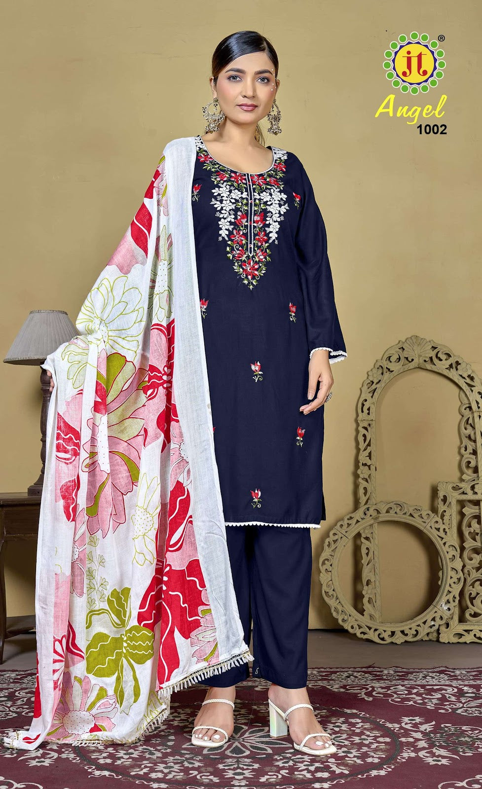 Angel Vol 1 Jt Rayon Pant Style Suits Wholesaler India