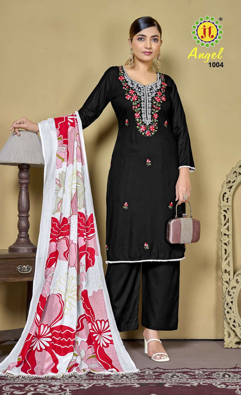 Angel Vol 1 Jt Rayon Pant Style Suits Wholesaler India