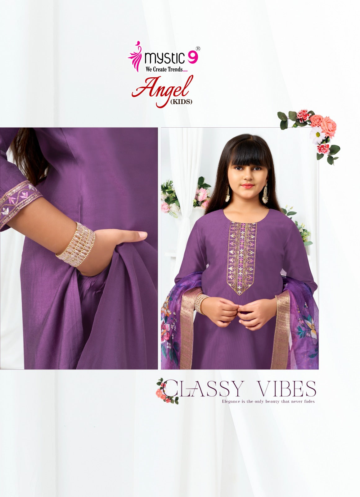 Angel Vol 1 Mystic 9 Gadwal Girls Readymade Pant Suits Supplier Gujarat