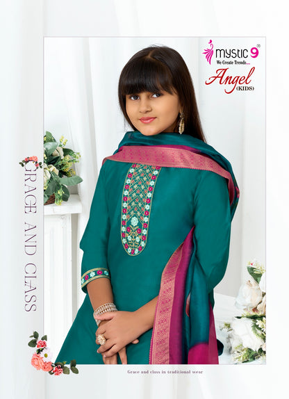 Angel Vol 1 Mystic 9 Gadwal Girls Readymade Pant Suits Supplier Gujarat