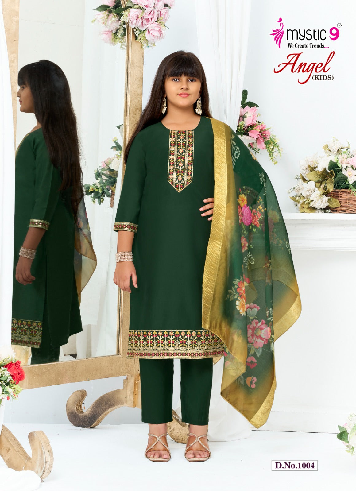 Angel Vol 1 Mystic 9 Gadwal Girls Readymade Pant Suits Supplier Gujarat