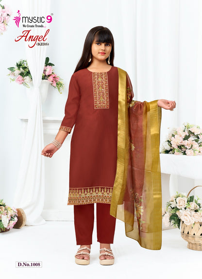 Angel Vol 1 Mystic 9 Gadwal Girls Readymade Pant Suits Supplier Gujarat