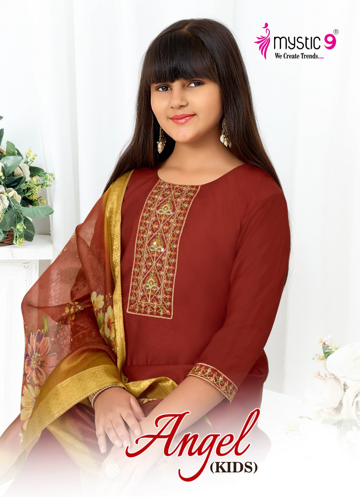 Angel Vol 1 Mystic 9 Gadwal Girls Readymade Pant Suits Supplier Gujarat