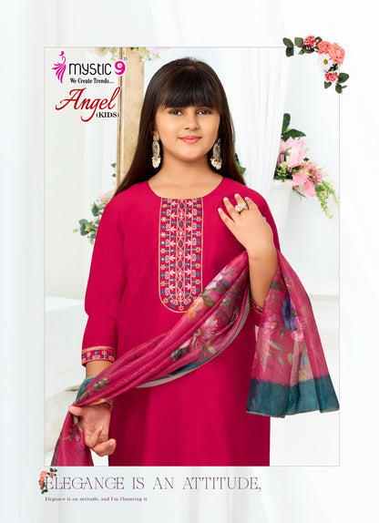 Angel Vol 1 Mystic 9 Gadwal Girls Readymade Pant Suits Supplier Gujarat