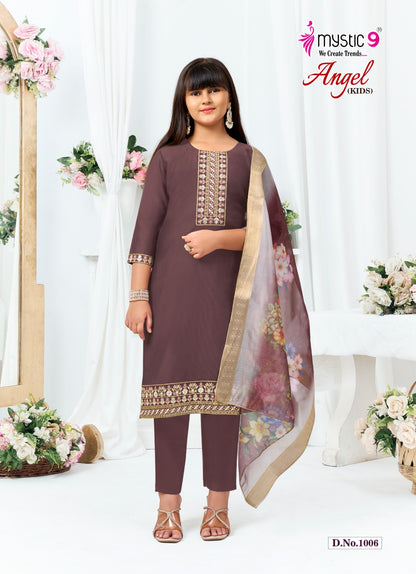 Angel Vol 1 Mystic 9 Gadwal Girls Readymade Pant Suits Supplier Gujarat