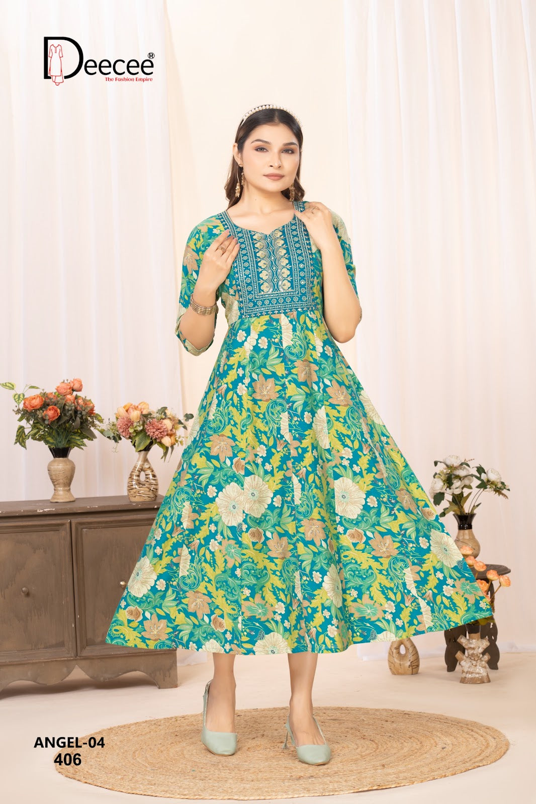 Angel Vol 4 Deecee Vatican Anarkali Kurtis Exporter Gujarat