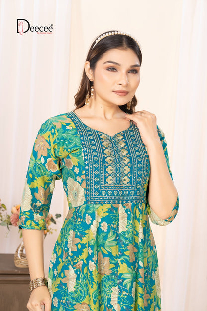 Angel Vol 4 Deecee Vatican Anarkali Kurtis Exporter Gujarat